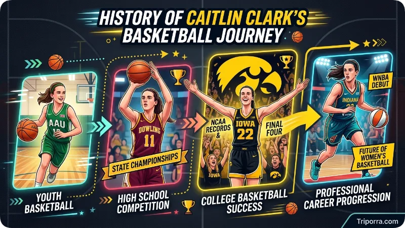 History of Caitlin Clark's Basketball Journey