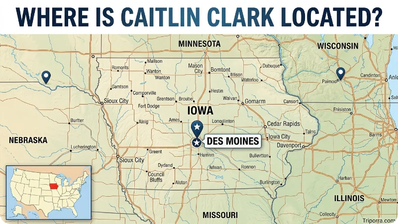 Where Is Caitlin Clark Located?