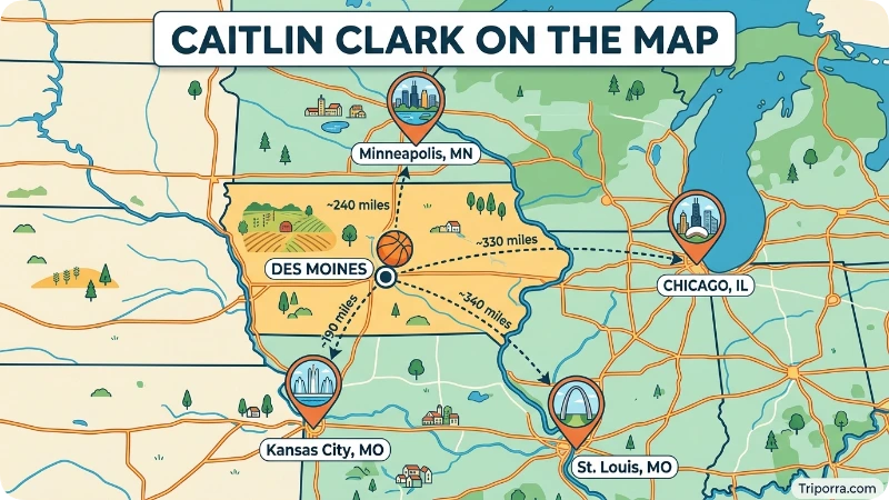 Caitlin Clark on the Map
