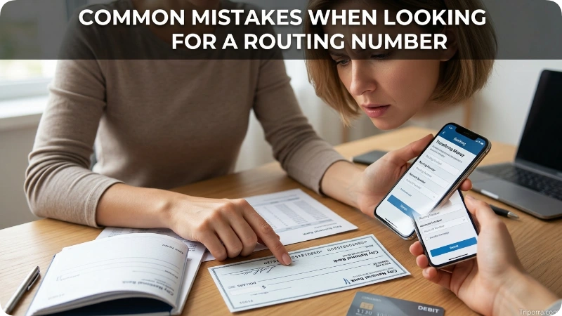 Common Mistakes When Looking for a Routing Number