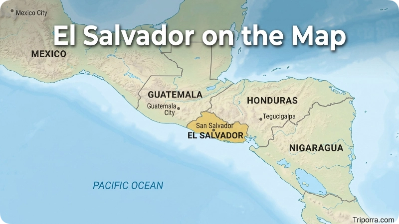 El Salvador on the Map