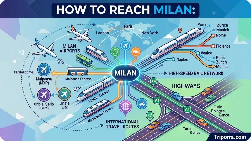 How to Reach Milan