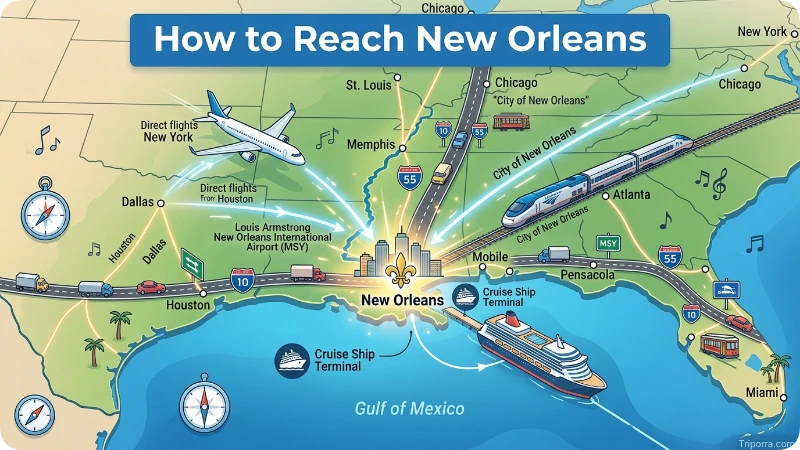 How to Reach New Orleans