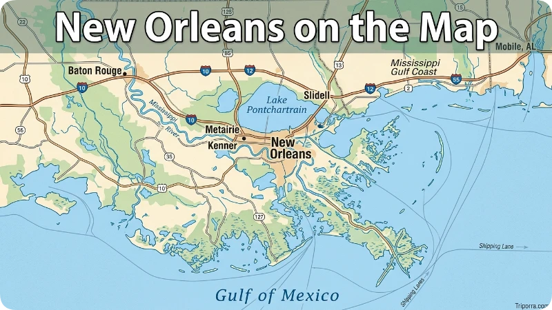 New Orleans on the Map