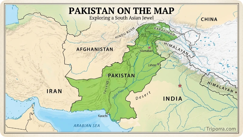 Pakistan on the Map