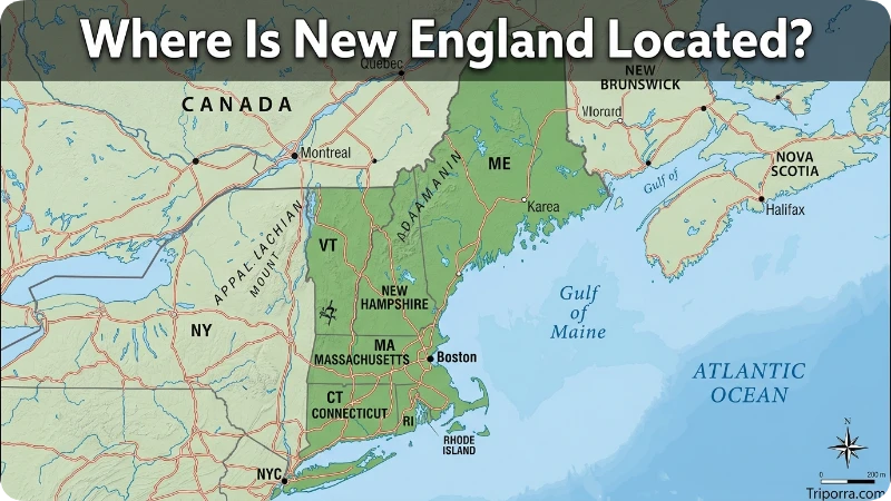 Where Is New England Located?
