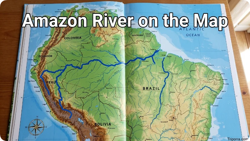 Amazon River on the Map