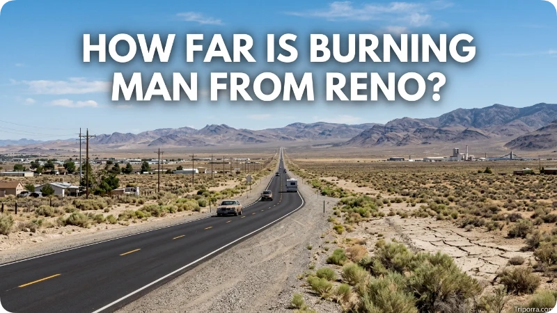 How Far Is Burning Man From Reno?