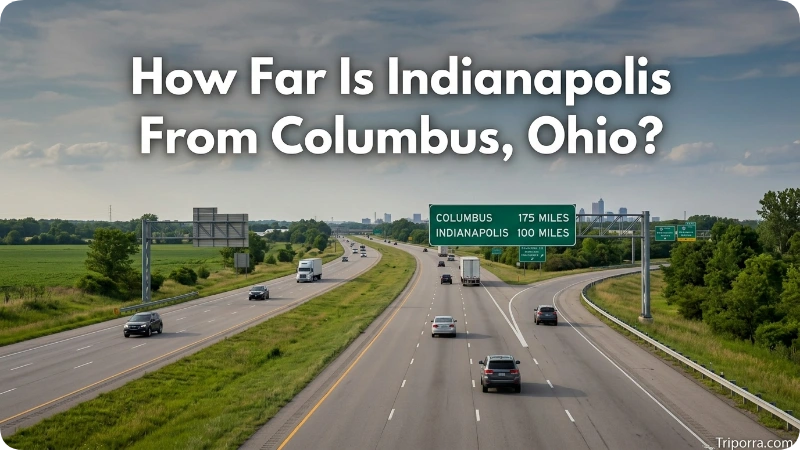 How Far Is Indianapolis From Columbus, Ohio?