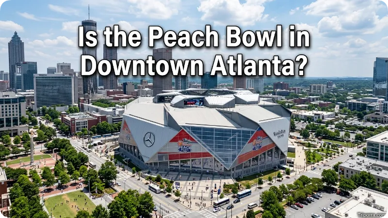 Is the Peach Bowl in Downtown Atlanta?