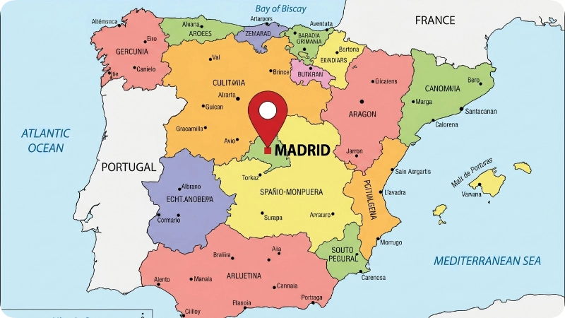 Where Is Madrid Located on the Map?