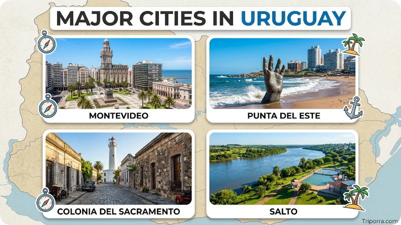 Major Cities in Uruguay