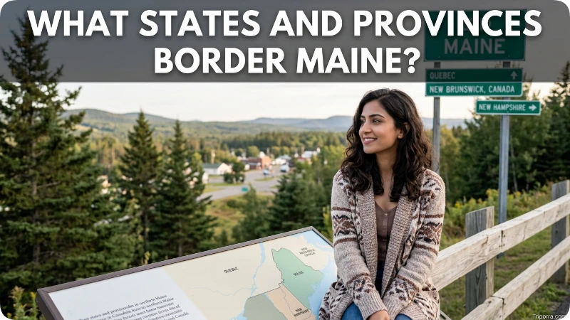 What States and Provinces Border Maine?