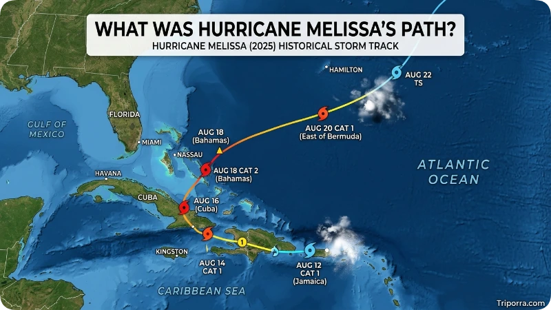 What Was Hurricane Melissa's Path?