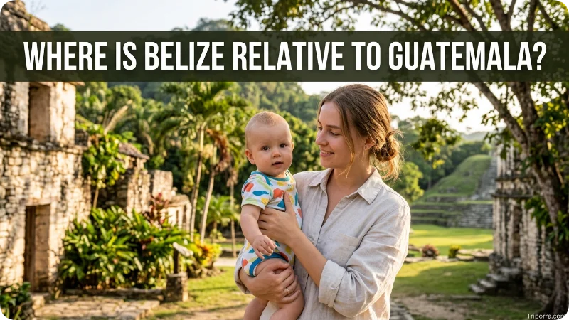 Where Is Belize Relative to Guatemala?