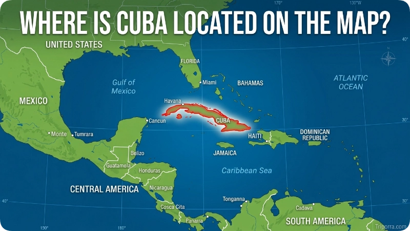 Where Is Cuba Located on the Map?