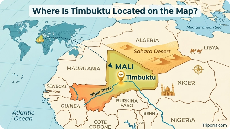 Where Is Timbuktu Located on the Map?