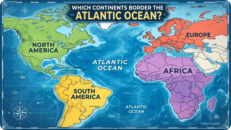 Which Continents Border the Atlantic Ocean?