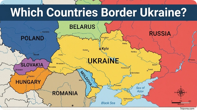 Which Countries Border Ukraine?