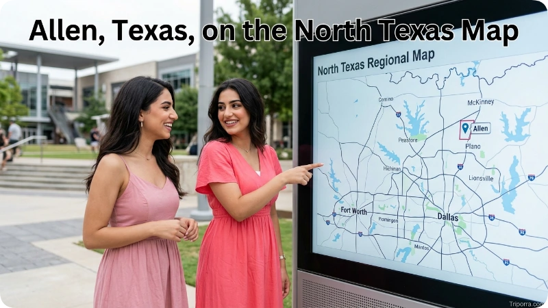 Allen, Texas, on the North Texas Map