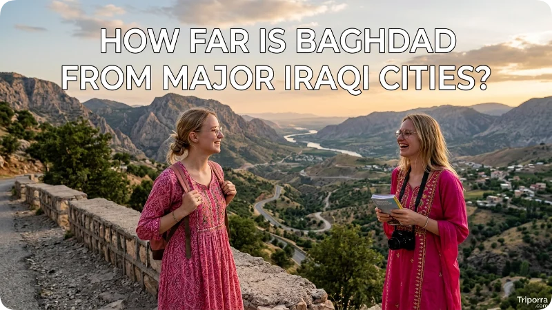 How Far Is Baghdad From Major Iraqi Cities?