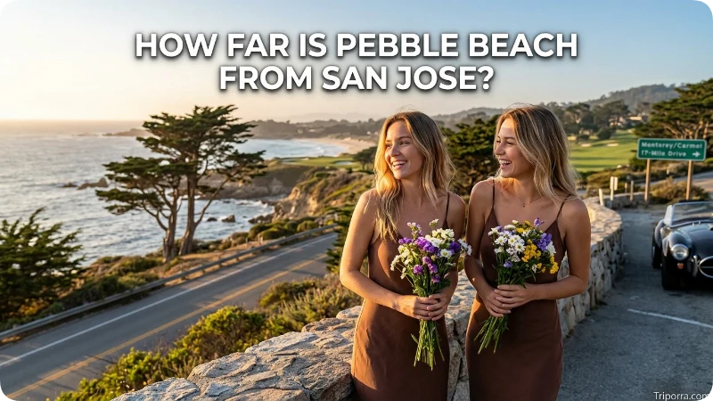 How Far Is Pebble Beach From San Jose?