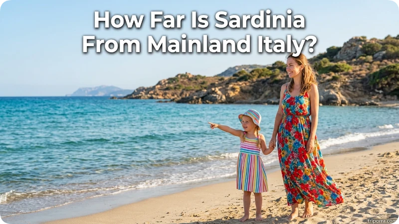 How Far Is Sardinia From Mainland Italy?