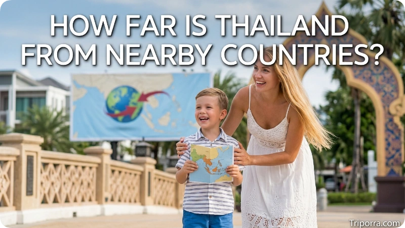 How Far Is Thailand From Nearby Countries?