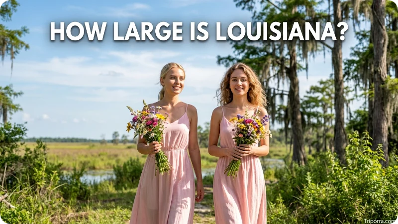 How Large Is Louisiana?