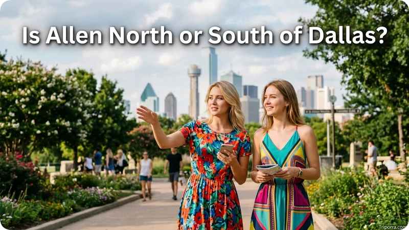 Is Allen North or South of Dallas?