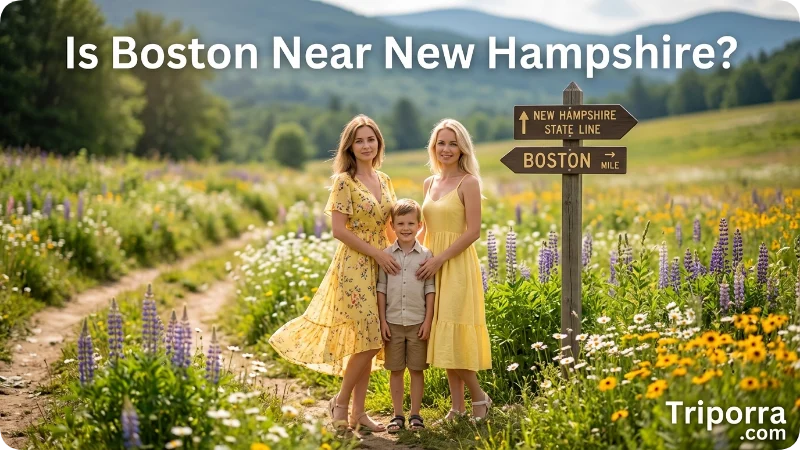 Is Boston Near New Hampshire?