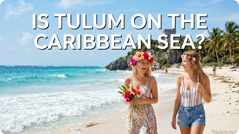 Is Tulum on the Caribbean Sea?