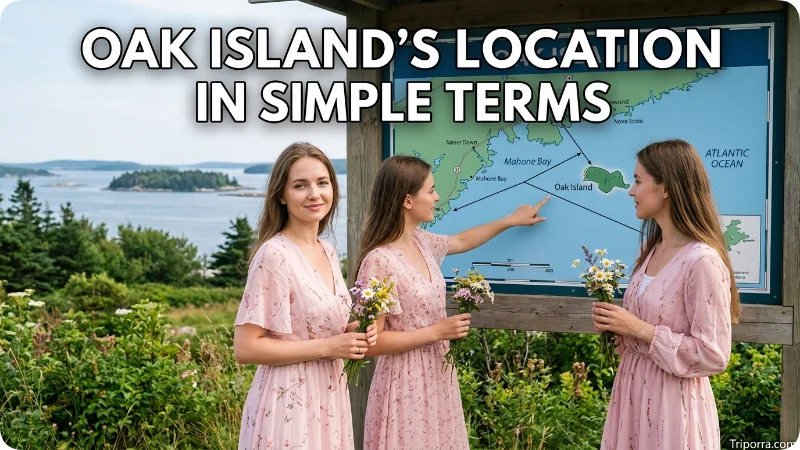 Oak Island's Location in Simple Terms