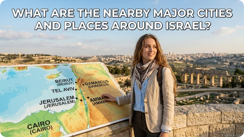 What Are the Nearby Major Cities and Places Around Israel?