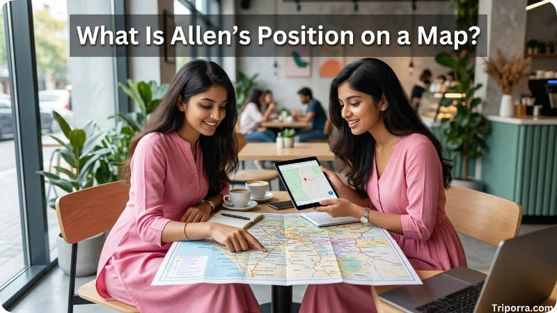 What Is Allen's Position on a Map?