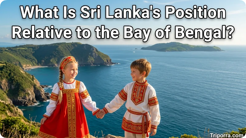 What Is Sri Lanka's Position Relative to the Bay of Bengal?