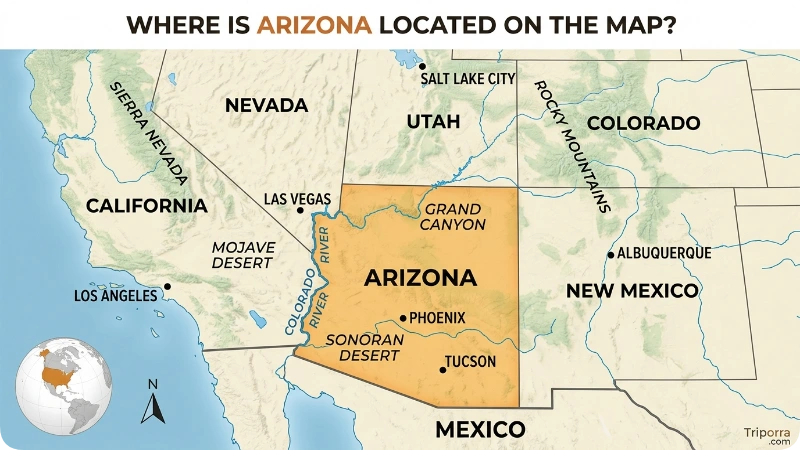Where Is Arizona Located on the Map?
