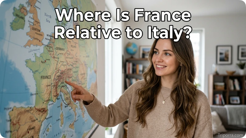 Where Is France Relative to Italy?