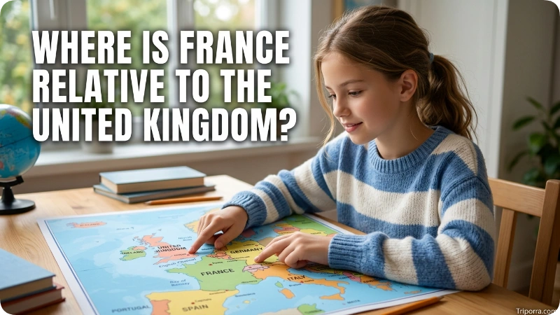 Where Is France Relative to the United Kingdom?
