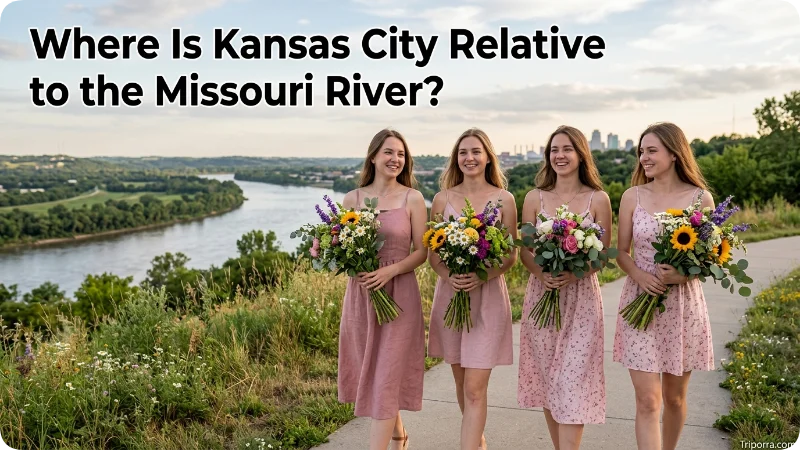 Where Is Kansas City Relative to the Missouri River?