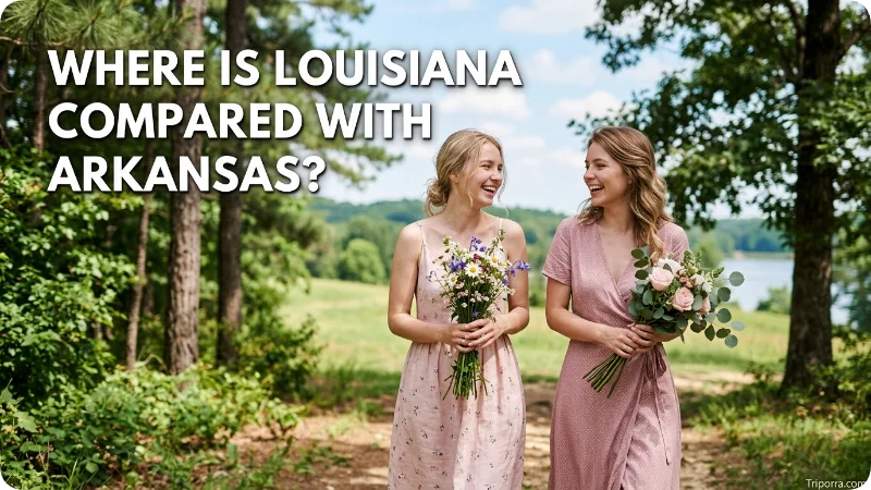 Where Is Louisiana Compared With Arkansas?