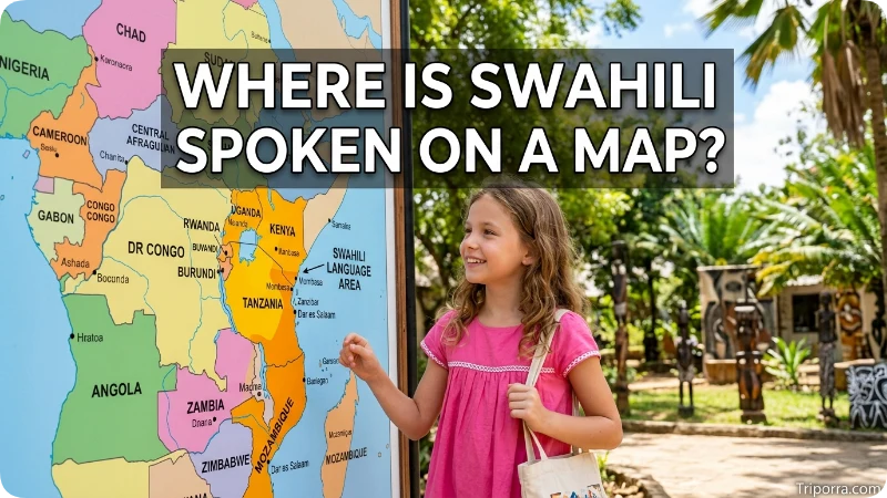 Where Is Swahili Spoken on a Map?