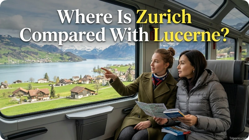 Where Is Zurich Compared With Lucerne?