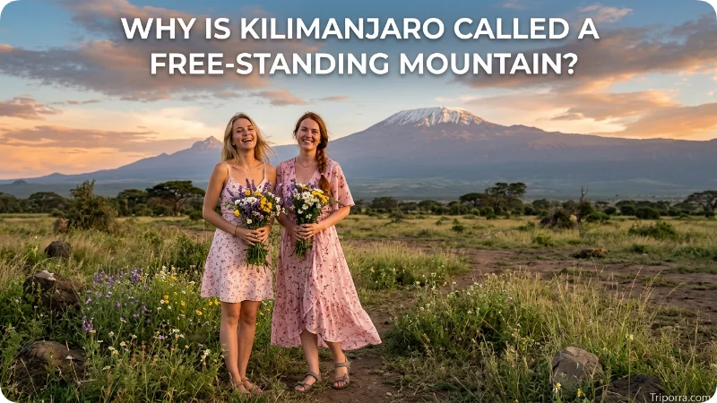 Why Is Kilimanjaro Called a Free-Standing Mountain?