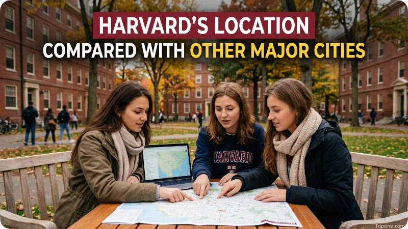 Harvard's Location Compared With Other Major Cities
