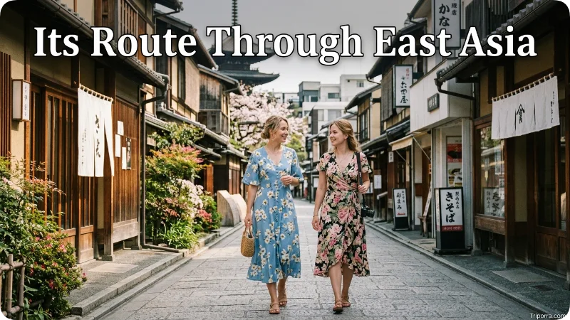 Its Route Through East Asia