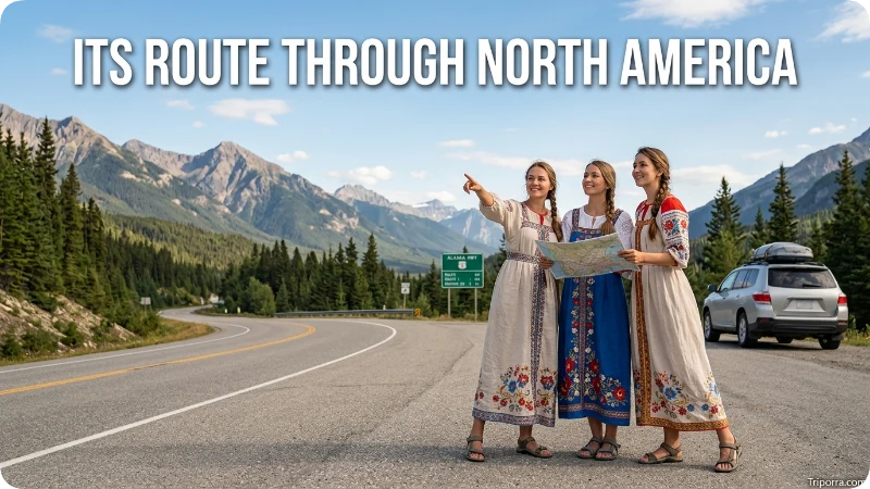 Its Route Through North America