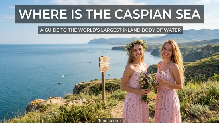 where is the caspian sea
